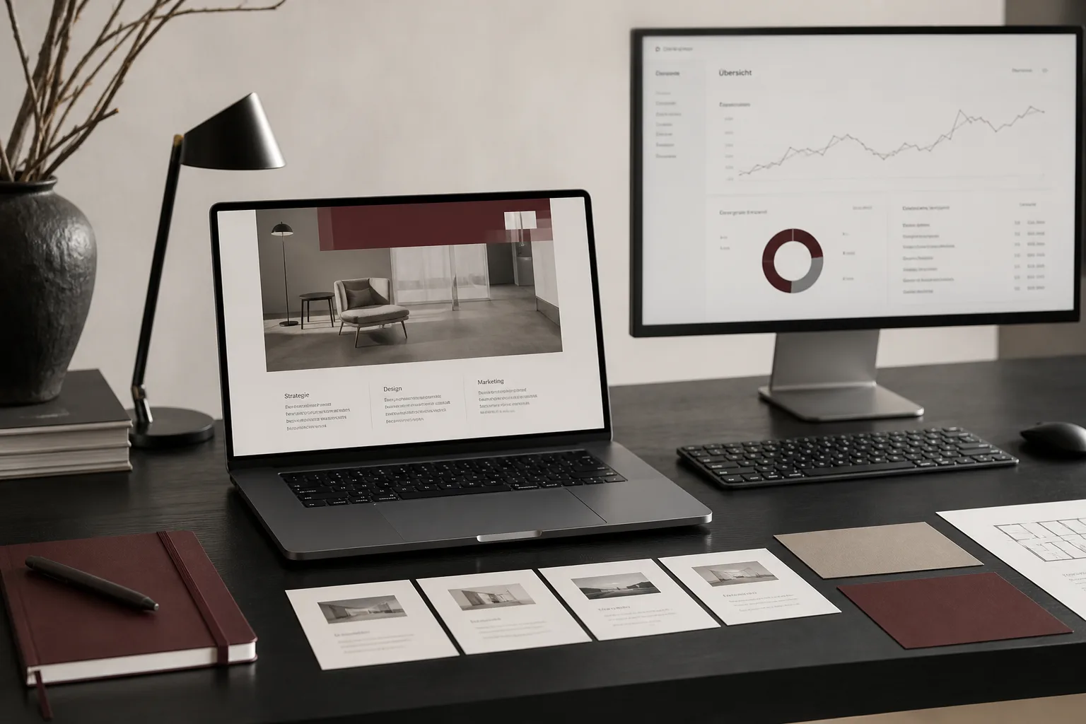 Digitaler Arbeitsplatz für Webentwicklung und Online-Marketing